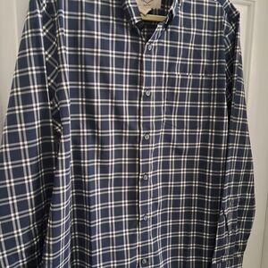 NEW  SJB Men's Blue Plaid Shirt